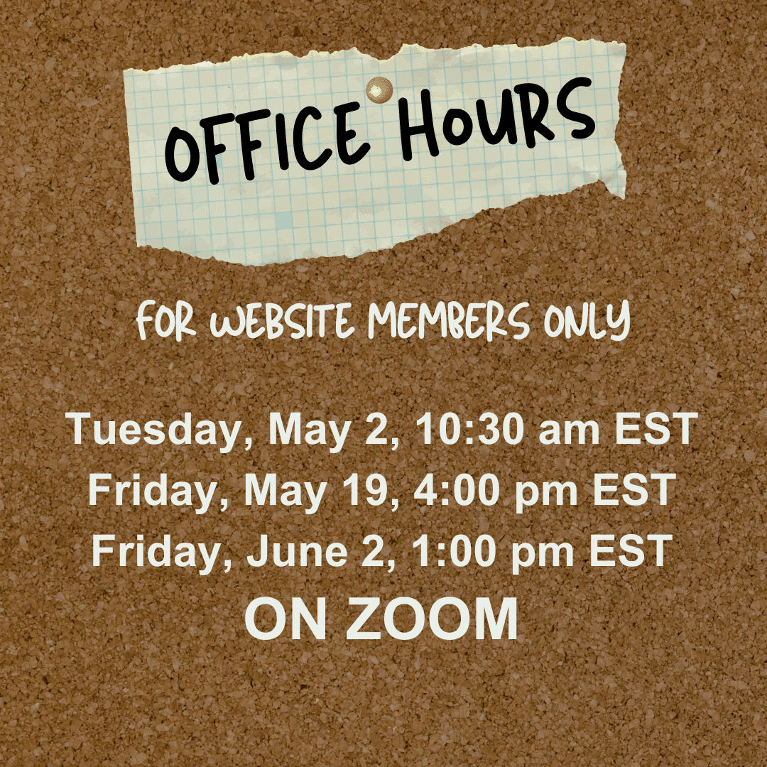 Office Hours – Upcoming Dates flyer